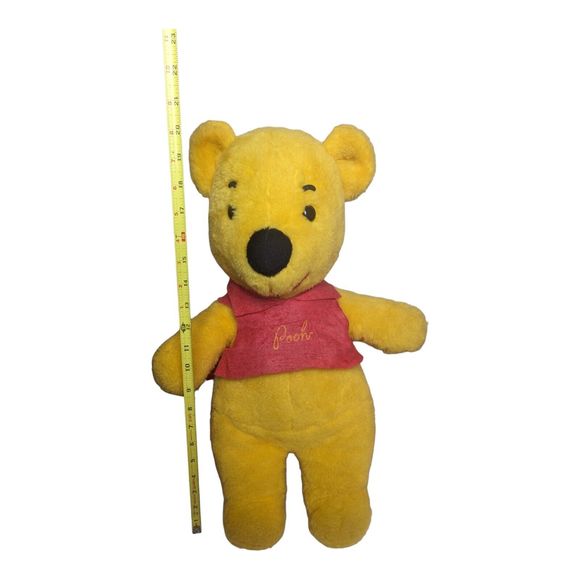 VTG Winnie The Pooh Large Stuffed Animal Pooh Bear Plush 20" w/ Red Shirt - Picture 2 of 7